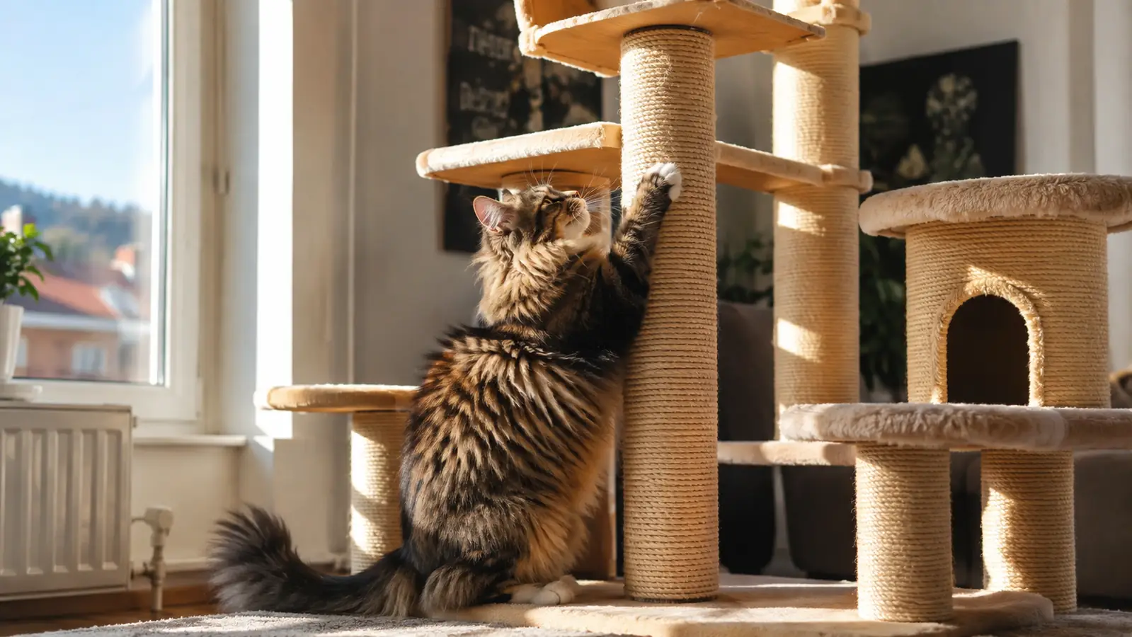How to Stop Your Cat from Scratching Furniture with a Cat Tree